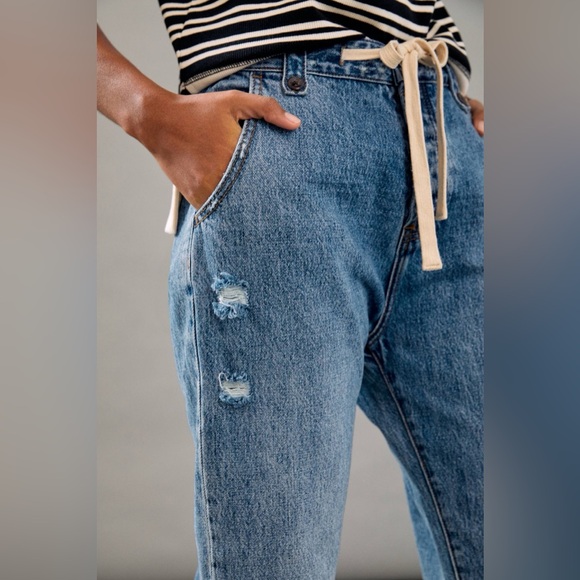 One Teaspoon | Venice Ultra High-Rise Waist Safari Pant Relaxed Jeans - Picture 13 of 14